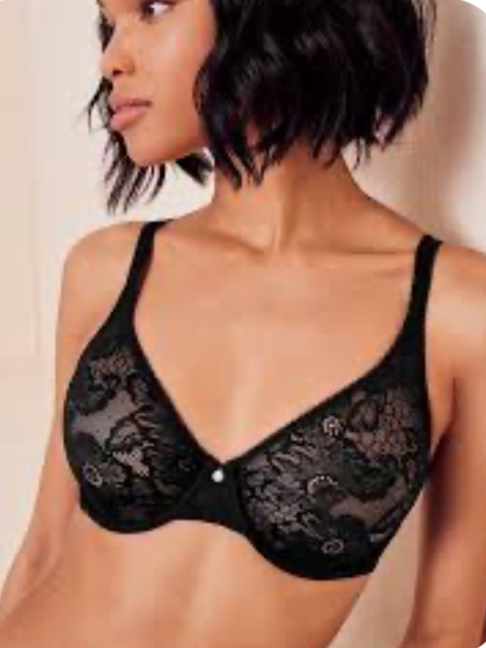 Adore Me Black Bra 36C